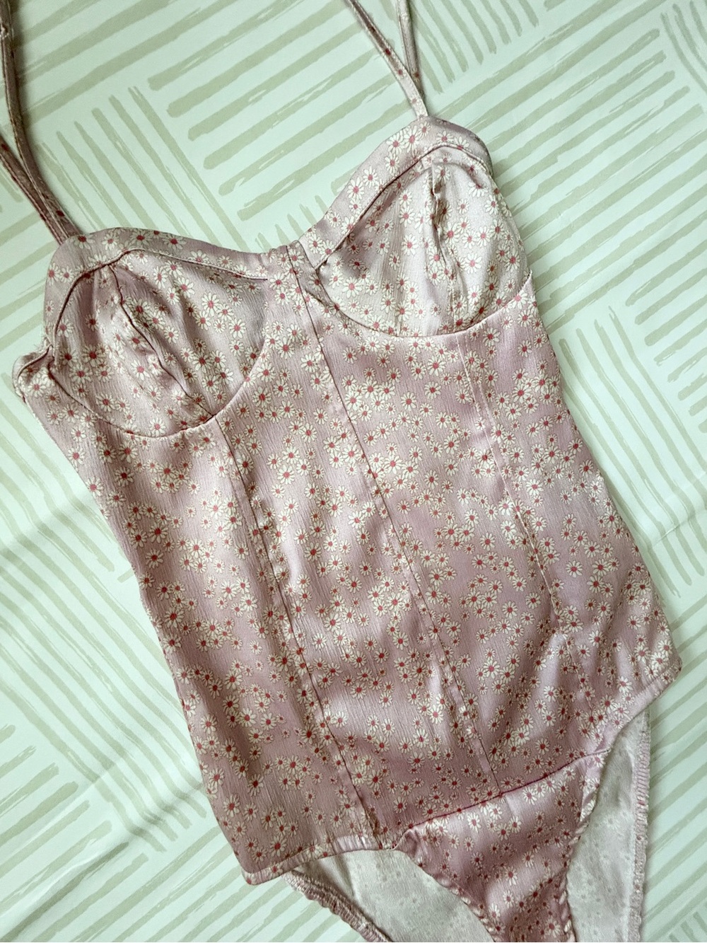*Like New* Zara Floral Bustier Bodysuit